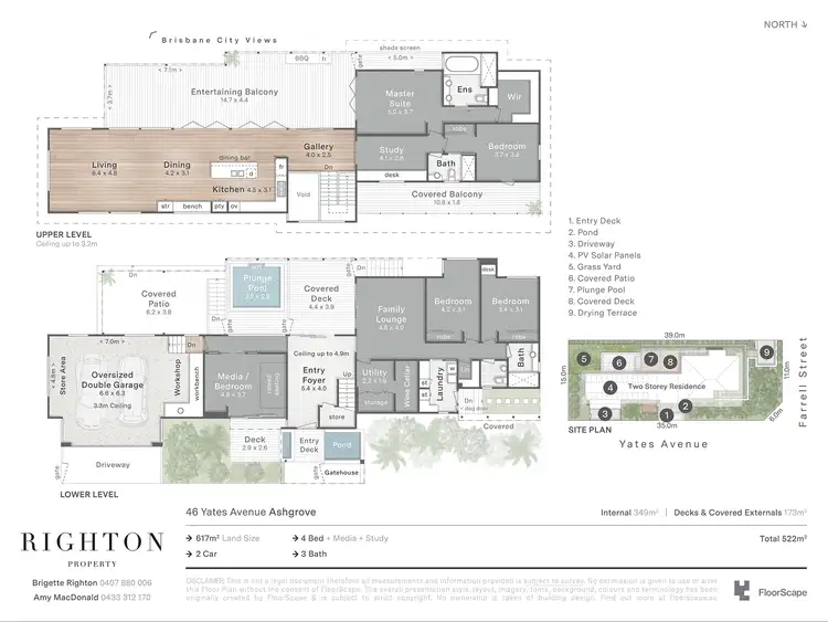 Floorplan of Homely house listing, 46 Yates Avenue, Ashgrove QLD 4060