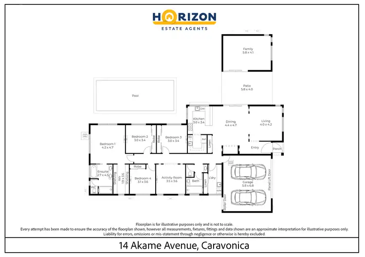 Floorplan of Homely house listing, 14 Akame Avenue, Caravonica QLD 4878
