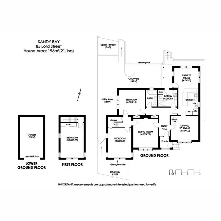 Floorplan of Homely house listing, 85 Lord Street, Sandy Bay TAS 7005