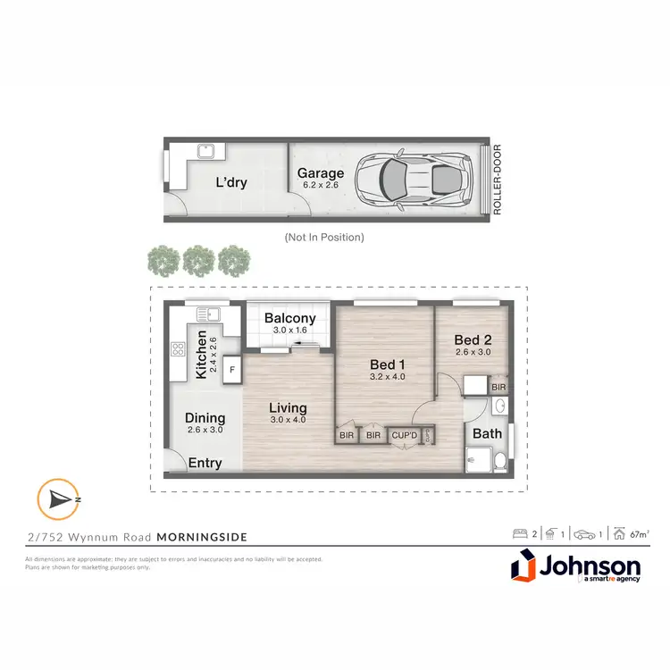 Floorplan of Homely apartment listing, 2/752 Wynnum Road, Morningside QLD 4170