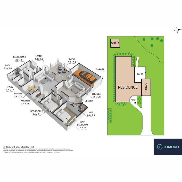 Floorplan of Homely house listing, 21 Halsworth Street, Cranley QLD 4350