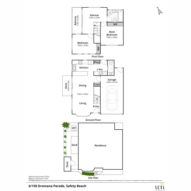 Floorplan of Homely house listing, 6/150 Dromana Parade, Safety Beach VIC 3936