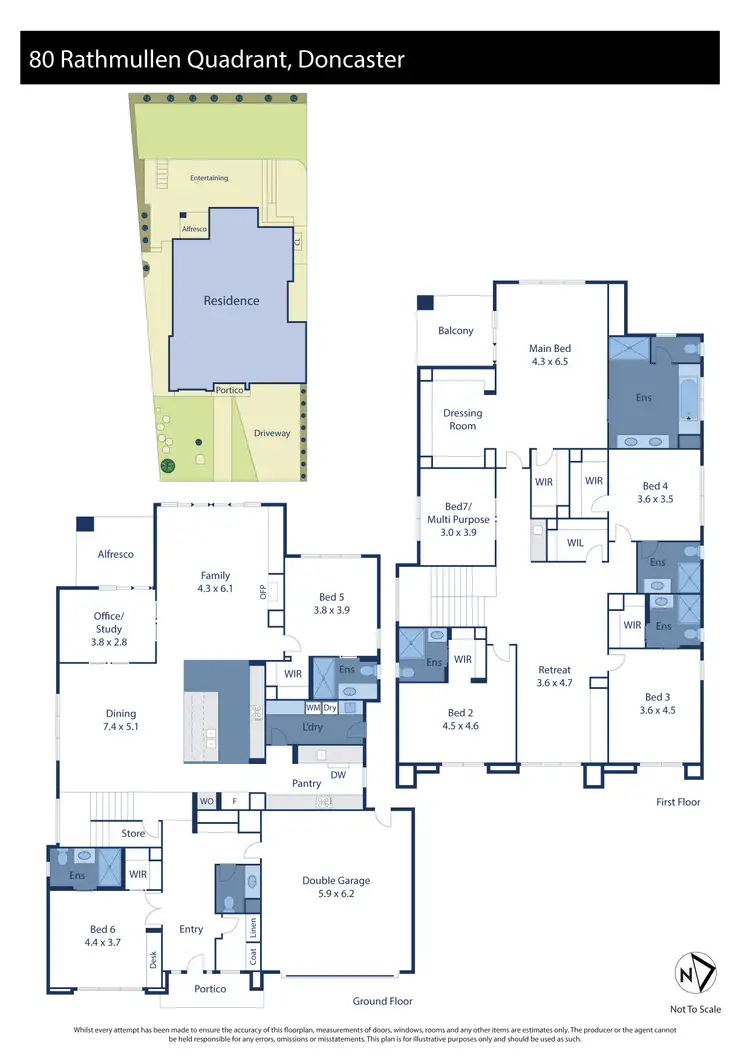 Floorplan of Homely house listing, 80 Rathmullen Quadrant, Doncaster VIC 3108