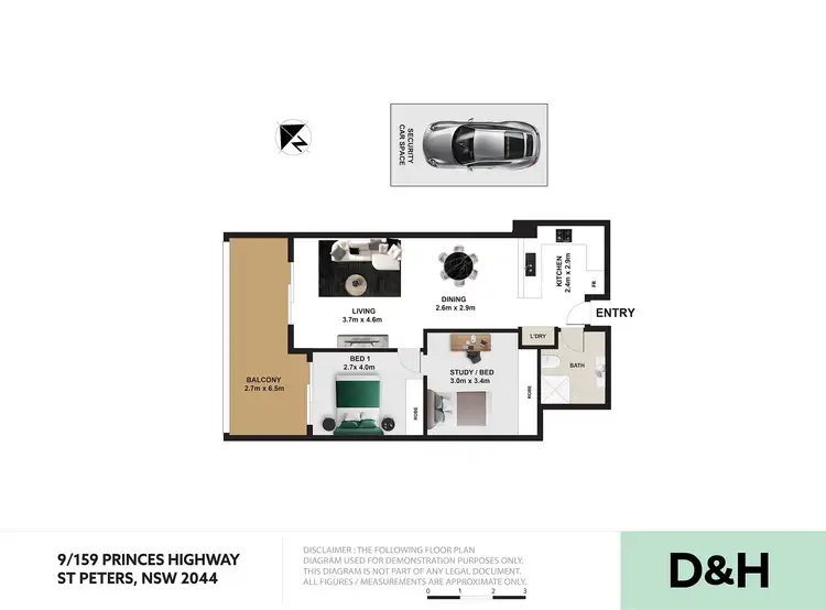 Floorplan of Homely apartment listing, 9/159 Princes Highway, St Peters NSW 2044