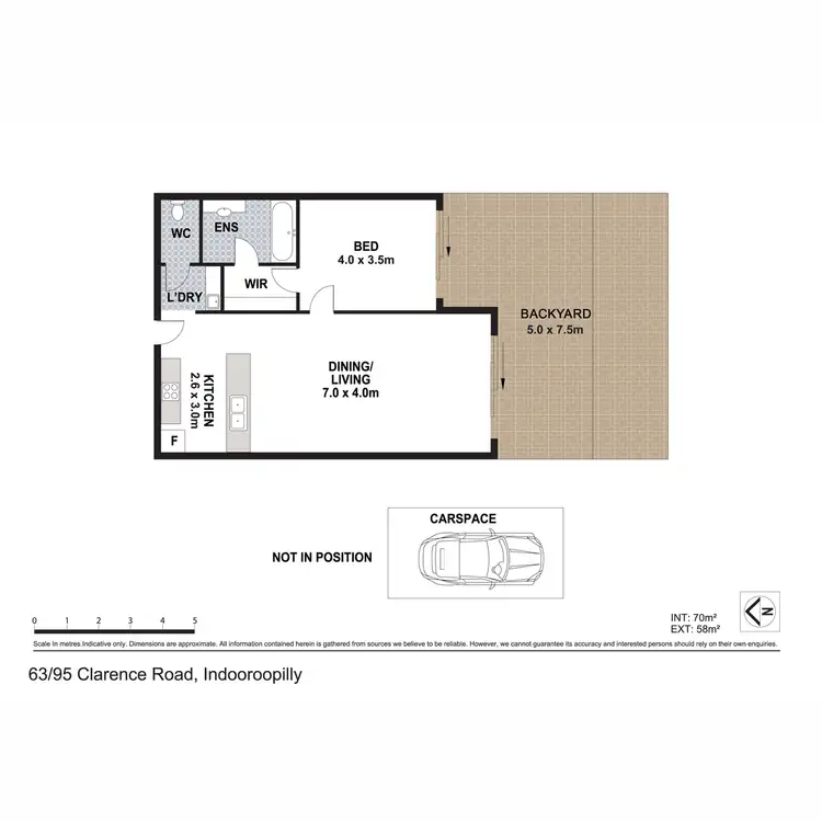 Floorplan of Homely unit listing, 63/95 Clarence Road, Indooroopilly QLD 4068