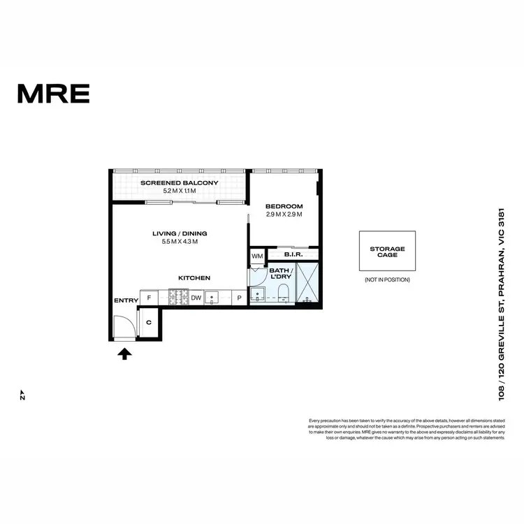 Floorplan of Homely apartment listing, 108/120 Greville Street, Prahran VIC 3181