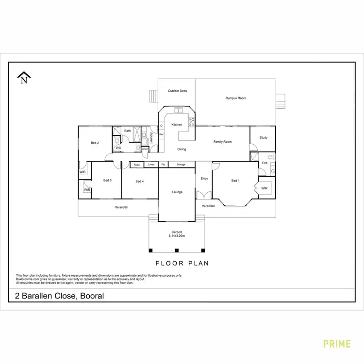 Floorplan of Homely house listing, 2 Barallen Close, Booral QLD 4655