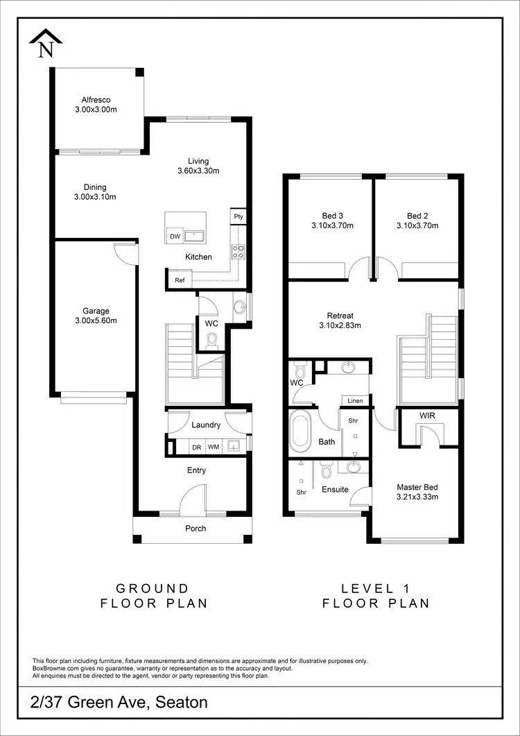 Floorplan of Homely house listing, 2/37 Green Avenue, Seaton SA 5023