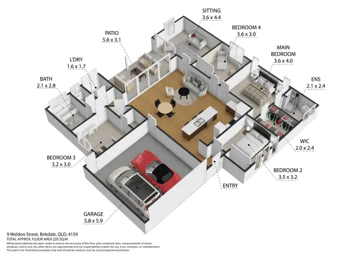 Floorplan of Homely house listing, 9A Weldon Street, Birkdale QLD 4159