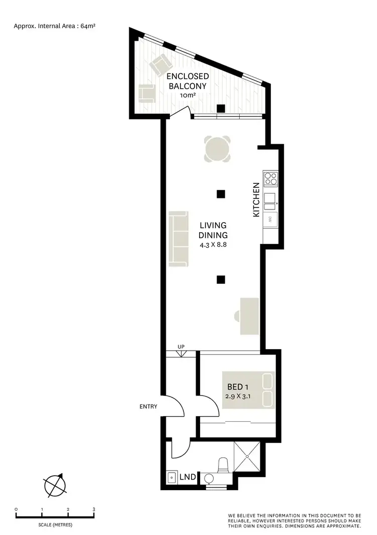 Floorplan of Homely apartment listing, 304/181 Lawson Street, Darlington NSW 2008