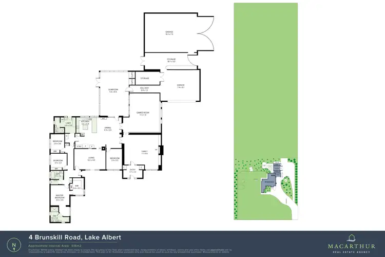 Floorplan of Homely rural property listing, 4 Brunskill Road, Lake Albert NSW 2650