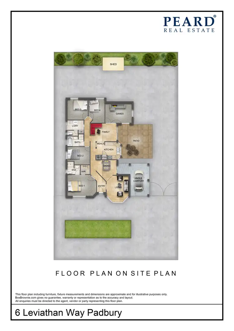 Floorplan of Homely house listing, 6 Leviathan Way, Padbury WA 6025