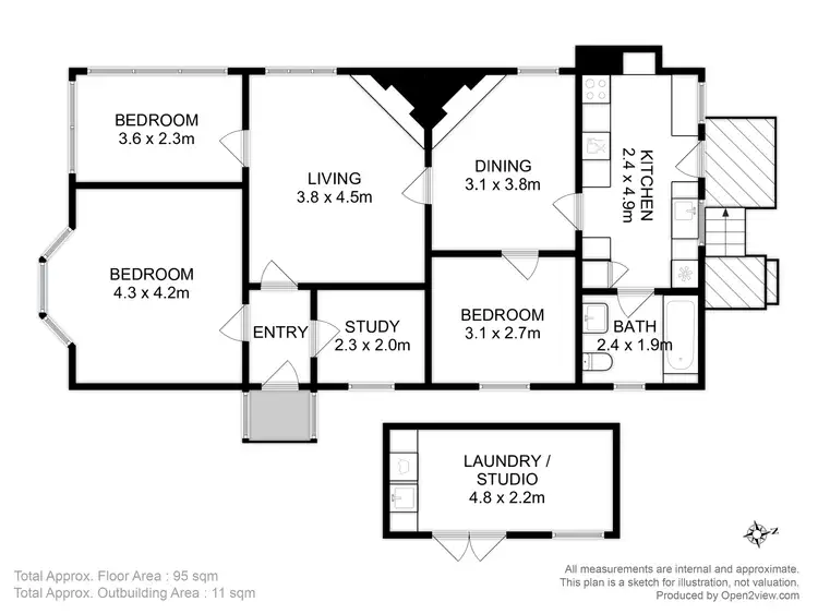 Floorplan of Homely house listing, 5 Harbroe Avenue, New Town TAS 7008