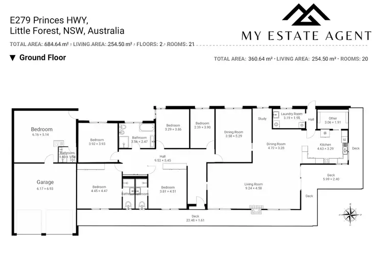 Floorplan of Homely rural property listing, E279 Princes Highway, Little Forest NSW 2538