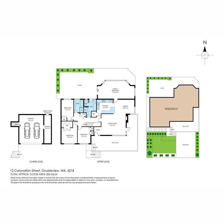 Floorplan of Homely house listing, 12 Coronation Street, Doubleview WA 6018