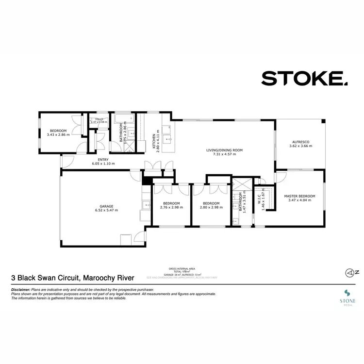 Floorplan of Homely house listing, 3 Black Swan Circuit, Maroochy River QLD 4561