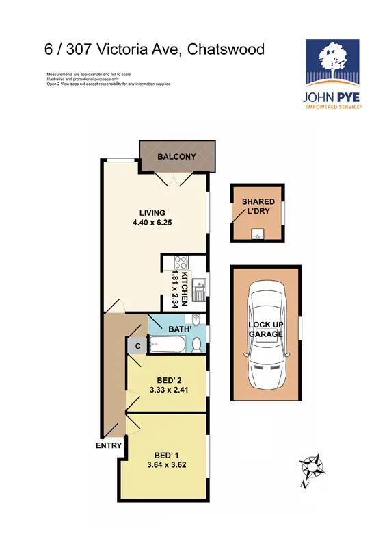 Floorplan of Homely unit listing, 6/307 Victoria Avenue, Chatswood NSW 2067