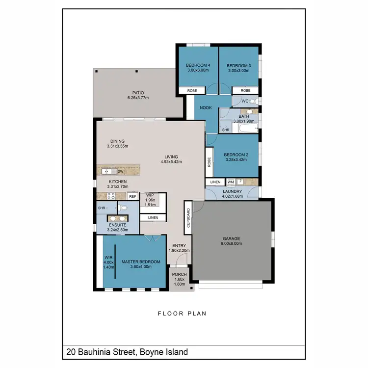 Floorplan of Homely house listing, 20 Bauhinia Street, Boyne Island QLD 4680
