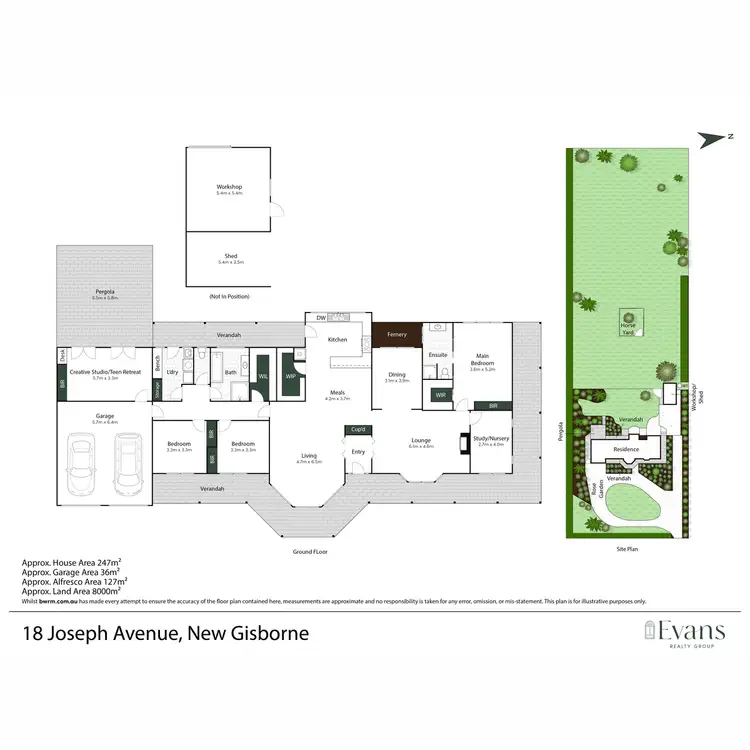 Floorplan of Homely house listing, 18 Joseph Avenue, New Gisborne VIC 3438
