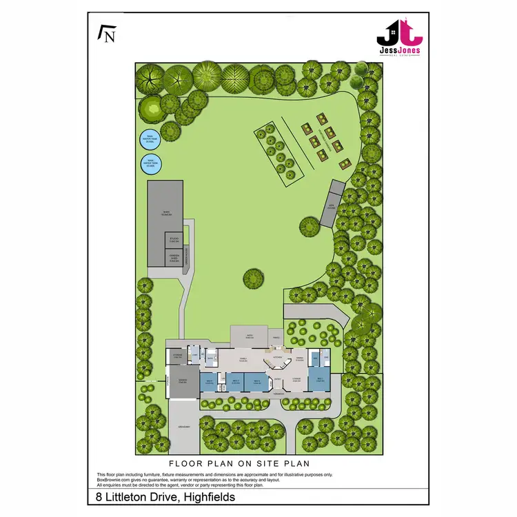 Floorplan of Homely house listing, 8 Littleton Drive, Highfields QLD 4352