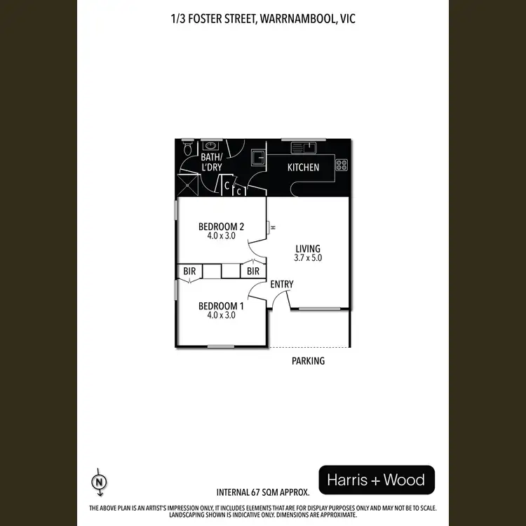 Floorplan of Homely flat listing, 1/3 Foster Street, Warrnambool VIC 3280