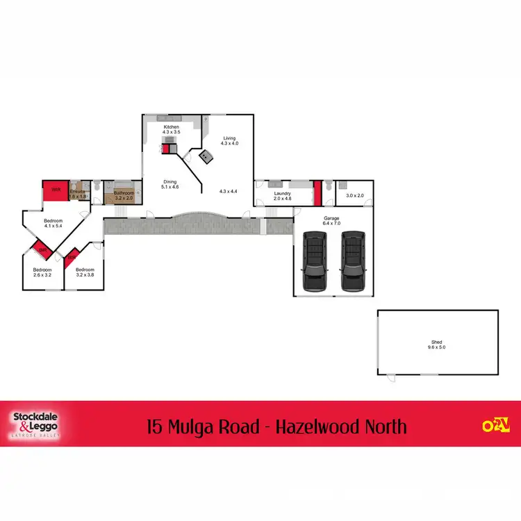 Floorplan of Homely rural property listing, 15 Mulga Road, Hazelwood North VIC 3840
