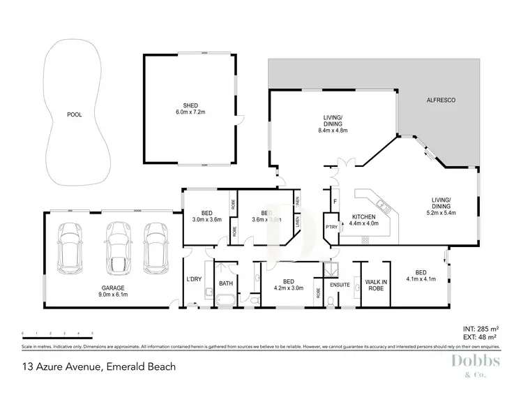 Floorplan of Homely house listing, 13 Azure Avenue, Emerald Beach NSW 2456
