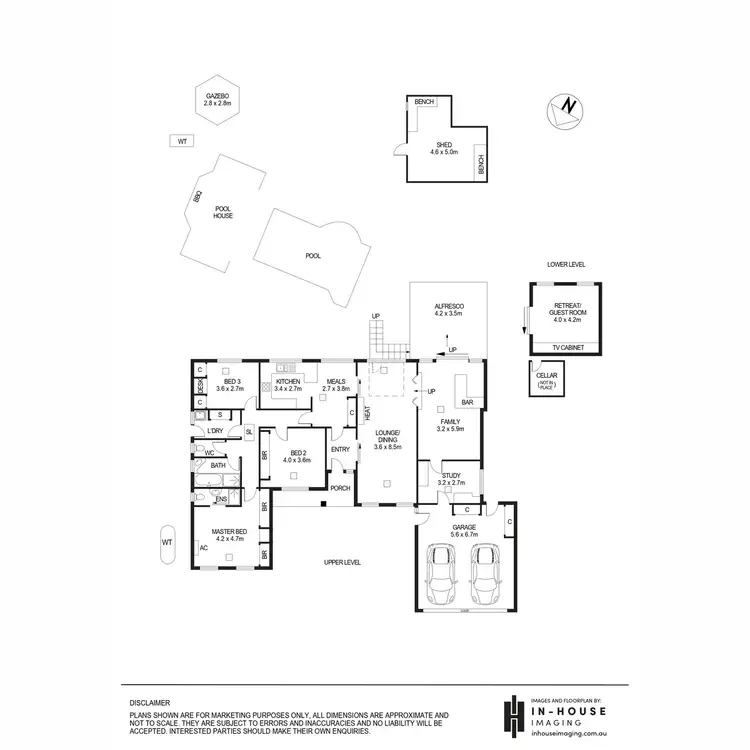 Floorplan of Homely house listing, 5 Lutana Grove, Dernancourt SA 5075