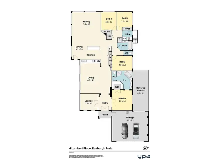 Floorplan of Homely house listing, 4 Lambert Place, Roxburgh Park VIC 3064