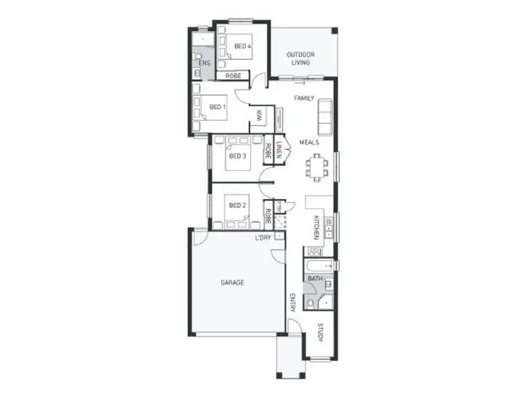 Floorplan of Homely house listing, 4 Cypress Court, Spring Mountain QLD 4300