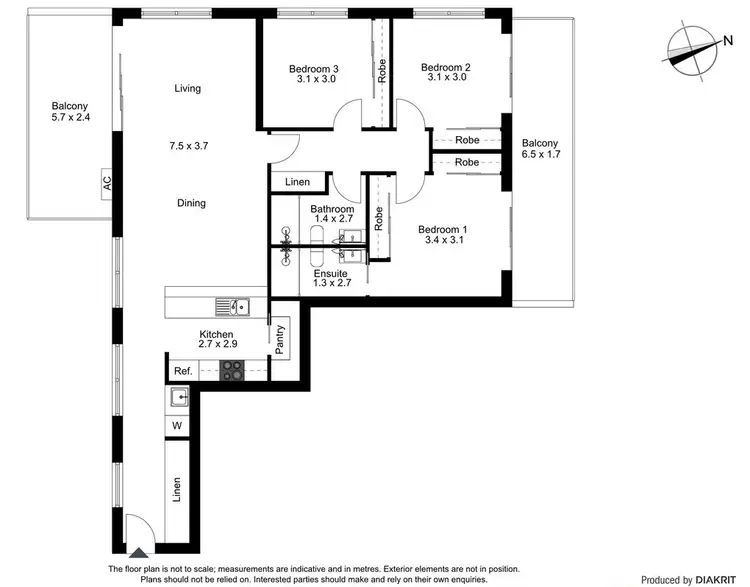 Floorplan of Homely apartment listing, 97/227 Flemington Road, Franklin ACT 2913