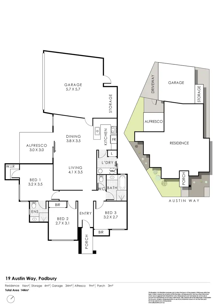 Floorplan of Homely house listing, 19 Austin Way, Padbury WA 6025