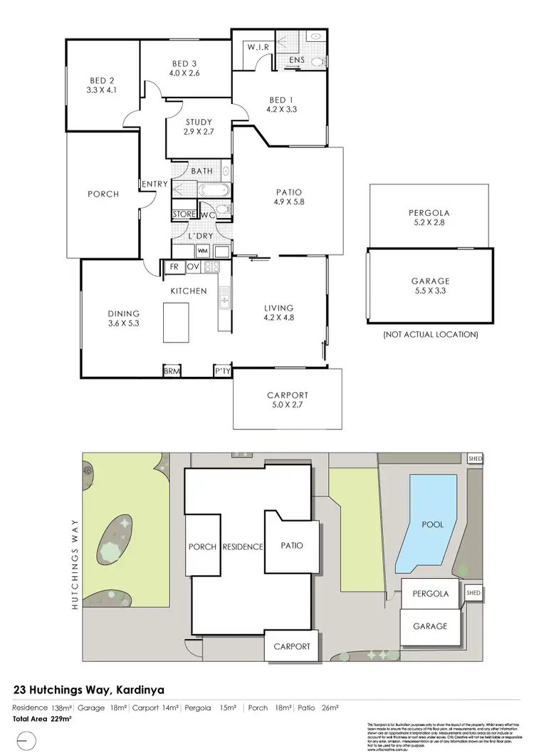 Floorplan of Homely house listing, 23 Hutchings Way, Kardinya WA 6163