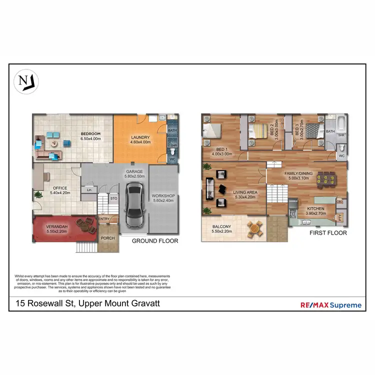 Floorplan of Homely house listing, 15 Rosewall Street, Upper Mount Gravatt QLD 4122