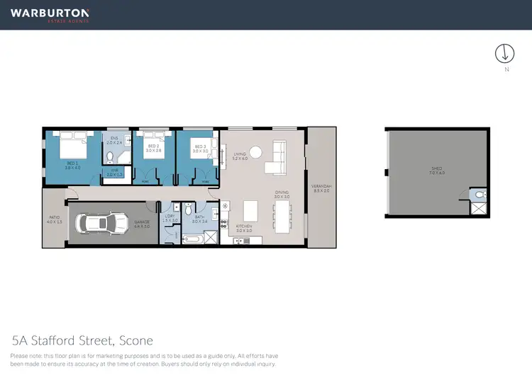 Floorplan of Homely house listing, 5A Stafford Street, Scone NSW 2337