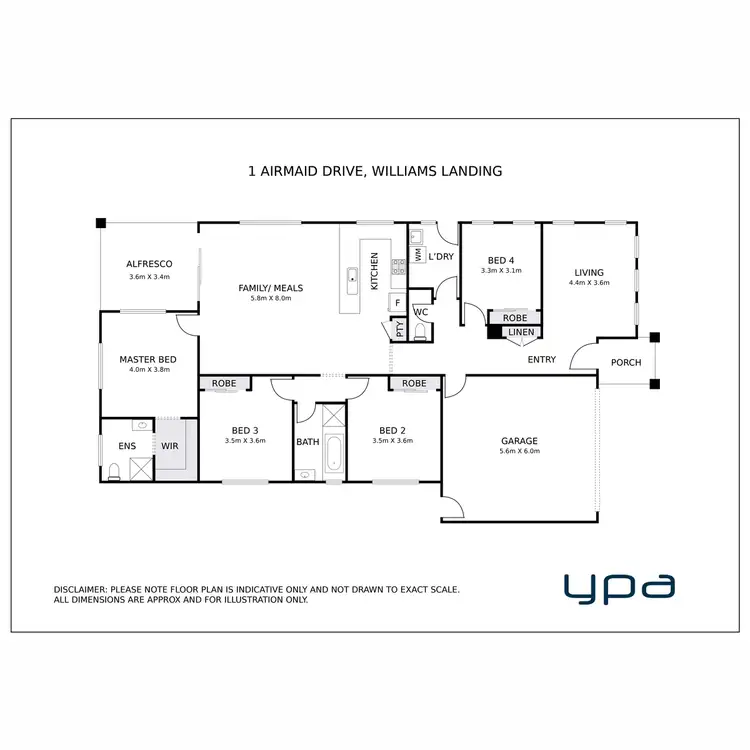 Floorplan of Homely house listing, 1 Airmaid Drive, Williams Landing VIC 3027