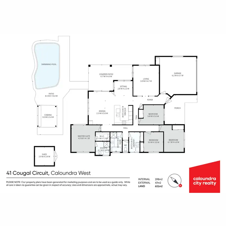 Floorplan of Homely house listing, 41 Cougal Circuit, Caloundra West QLD 4551