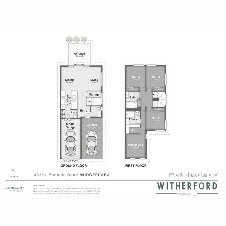 Floorplan of Homely townhouse listing, 40/24 Bonogin Road, Mudgeeraba QLD 4213