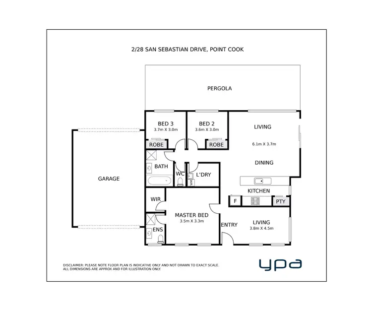 Floorplan of Homely house listing, 2/28 San Sebastian Drive, Point Cook VIC 3030