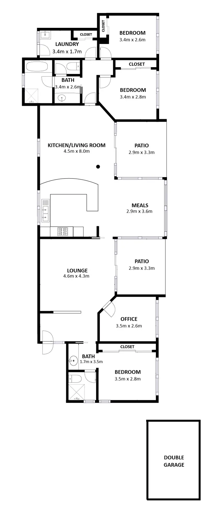 Floorplan of Homely house listing, 9 Irvine Court, Wodonga VIC 3690