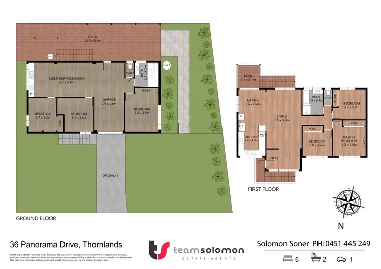 Floorplan of Homely house listing, 36 Panorama Drive, Thornlands QLD 4164