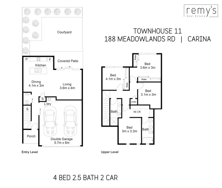 Floorplan of Homely townhouse listing, 11/188 Meadowlands Road, Carina QLD 4152