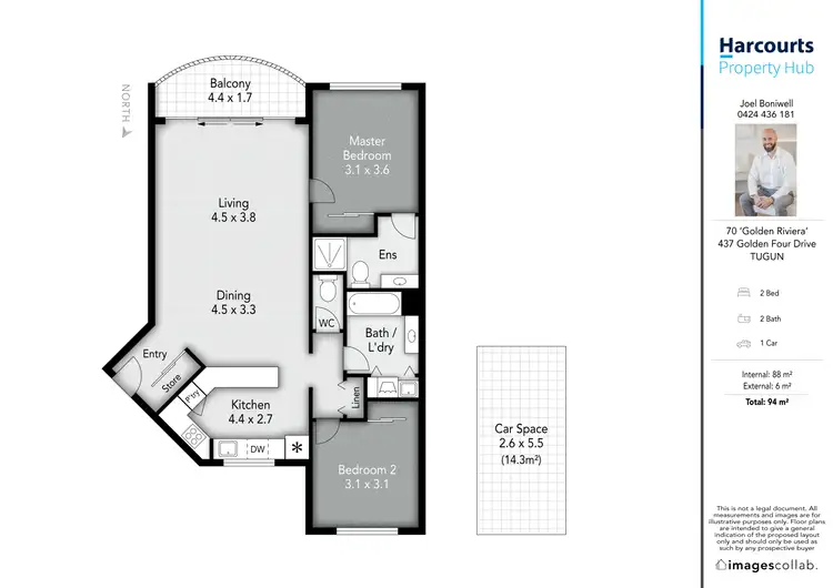 Floorplan of Homely unit listing, 70/437 Golden Four Drive, Tugun QLD 4224