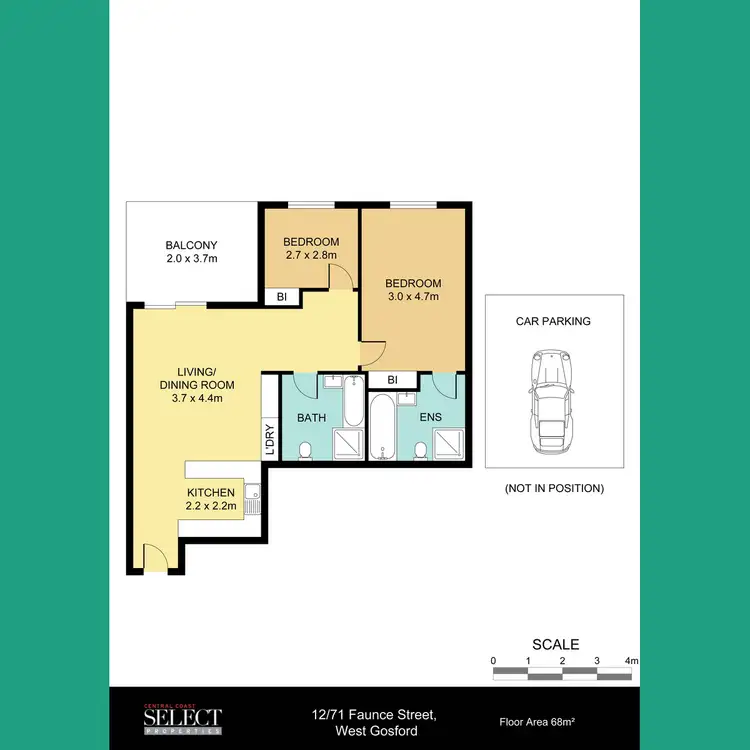 Floorplan of Homely apartment listing, 12/71-73 Faunce Street West, Gosford NSW 2250