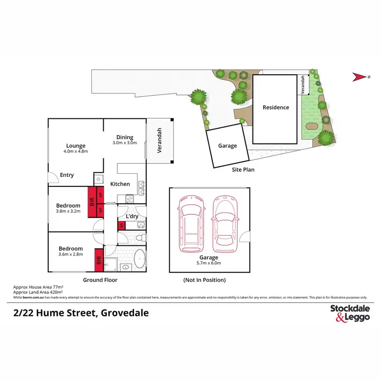 Floorplan of Homely unit listing, 2/22 Hume Street, Grovedale VIC 3216