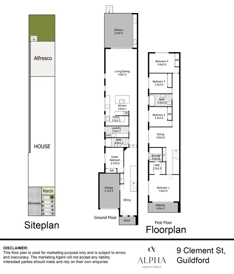 Floorplan of Homely house listing, 9 Clement Street, Guildford NSW 2161