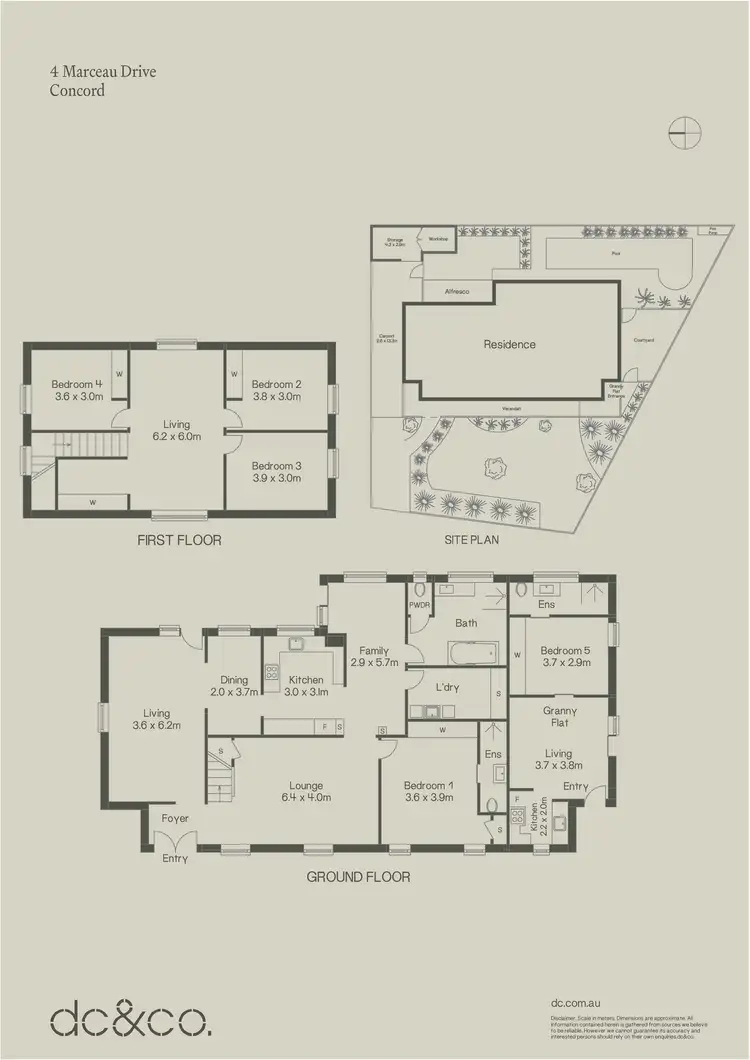 Floorplan of Homely house listing, 4 Marceau Drive, Concord NSW 2137