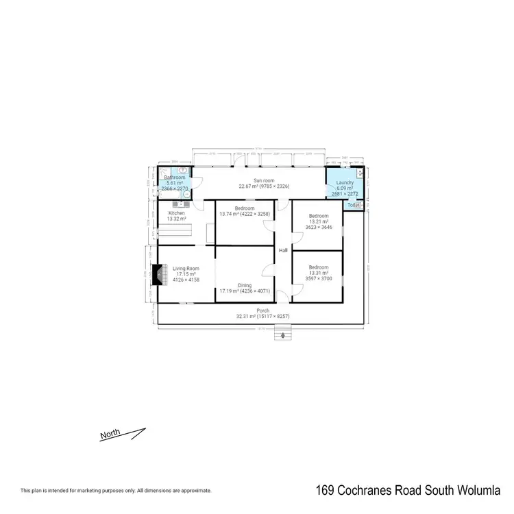Floorplan of Homely rural property listing, 169 Cochranes Road, Wolumla NSW 2550