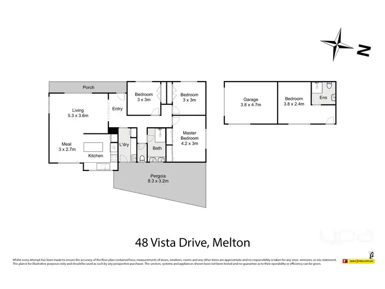 Floorplan of Homely house listing, 48 Vista Drive, Melton VIC 3337