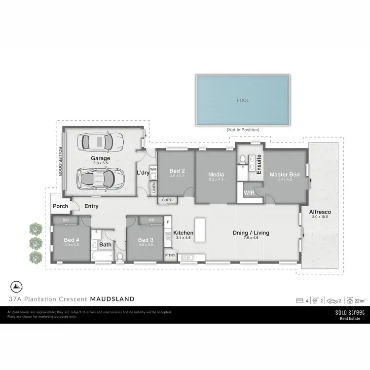 Floorplan of Homely house listing, 37A Plantation Crescent, Maudsland QLD 4210